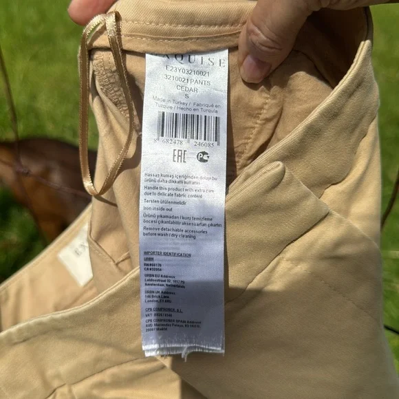 Anthropologie Equise barrel Leg Chinos Cedar Small - Picture 10 of 10